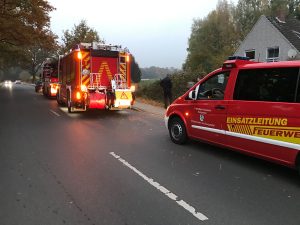 Patientenrettung Drehleiter Altwarmbüchen in Grossburgwedel