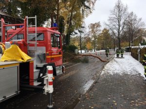 Burgwedel - Baum droht zu stürzen