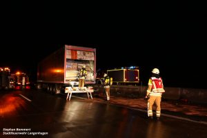 LKW Unfall BAB7 AS Altwarmbüchen